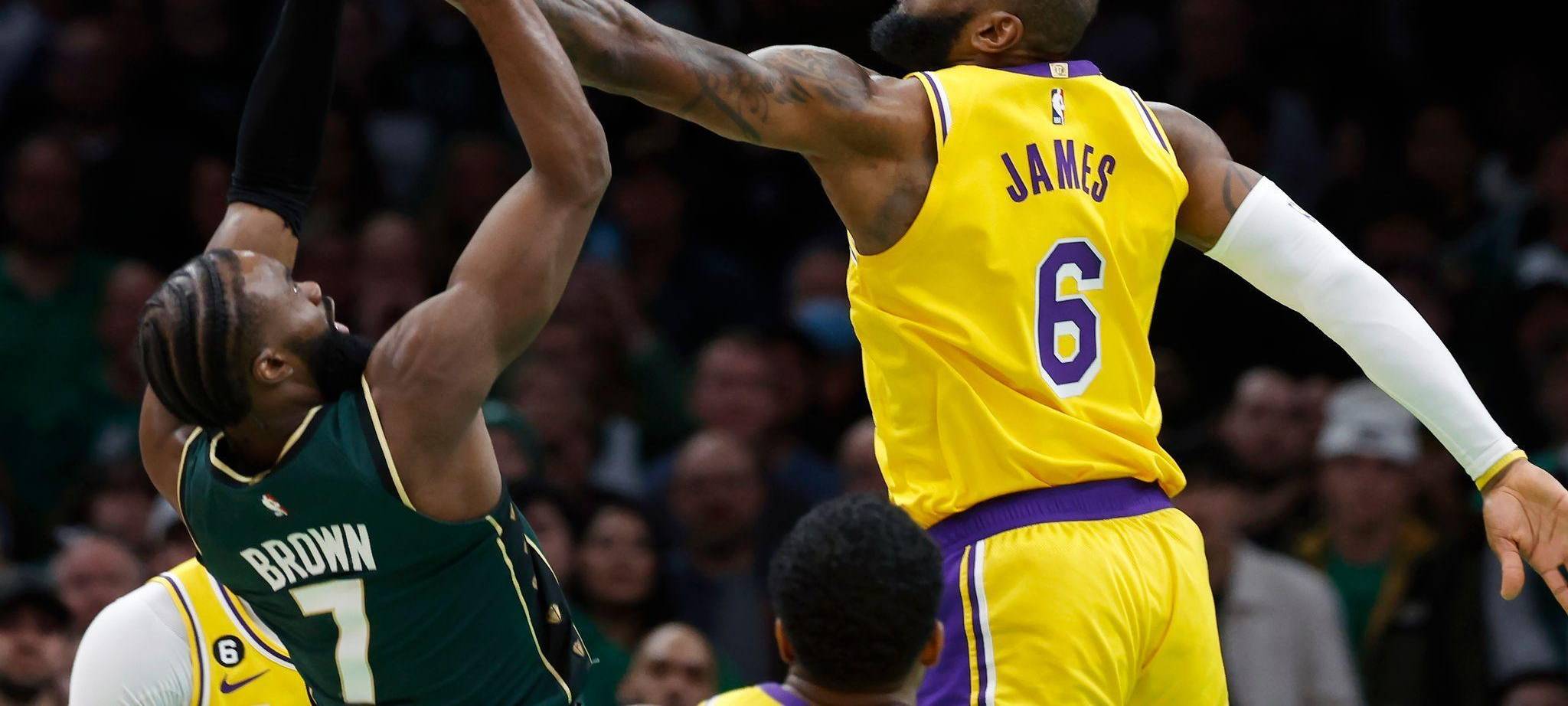 Jaylen Brown und LeBron James