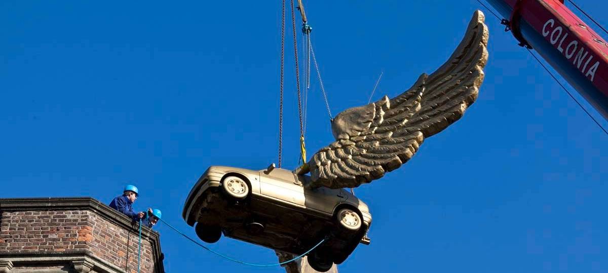 Köln: Flügelauto verlässt am Donnerstag Zeughausturm