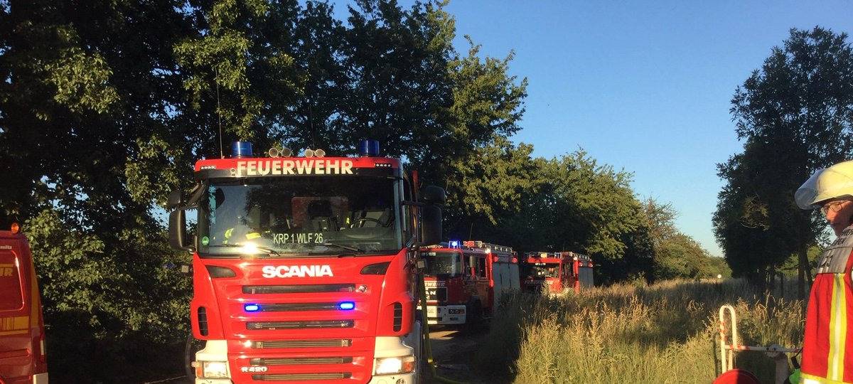Stoppelfeldbrand in Manheim