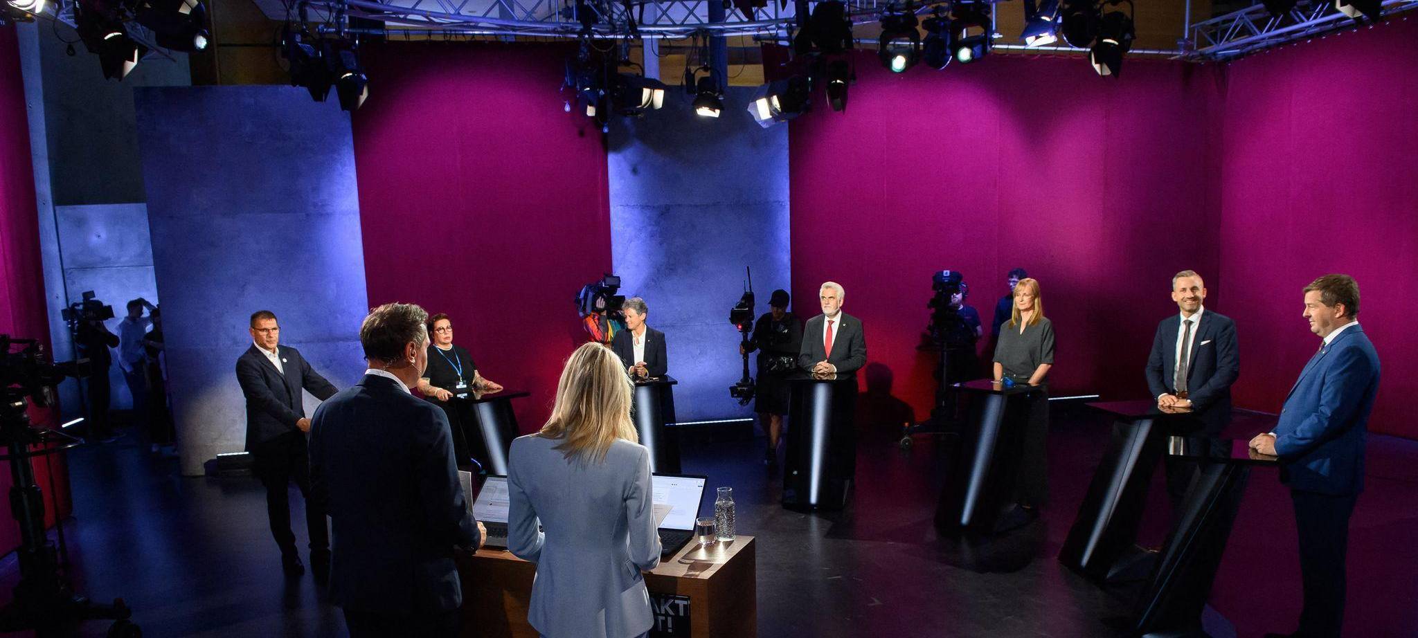 MDR-Wahlarena mit den Spitzenkandidaten zur Landtagswahl