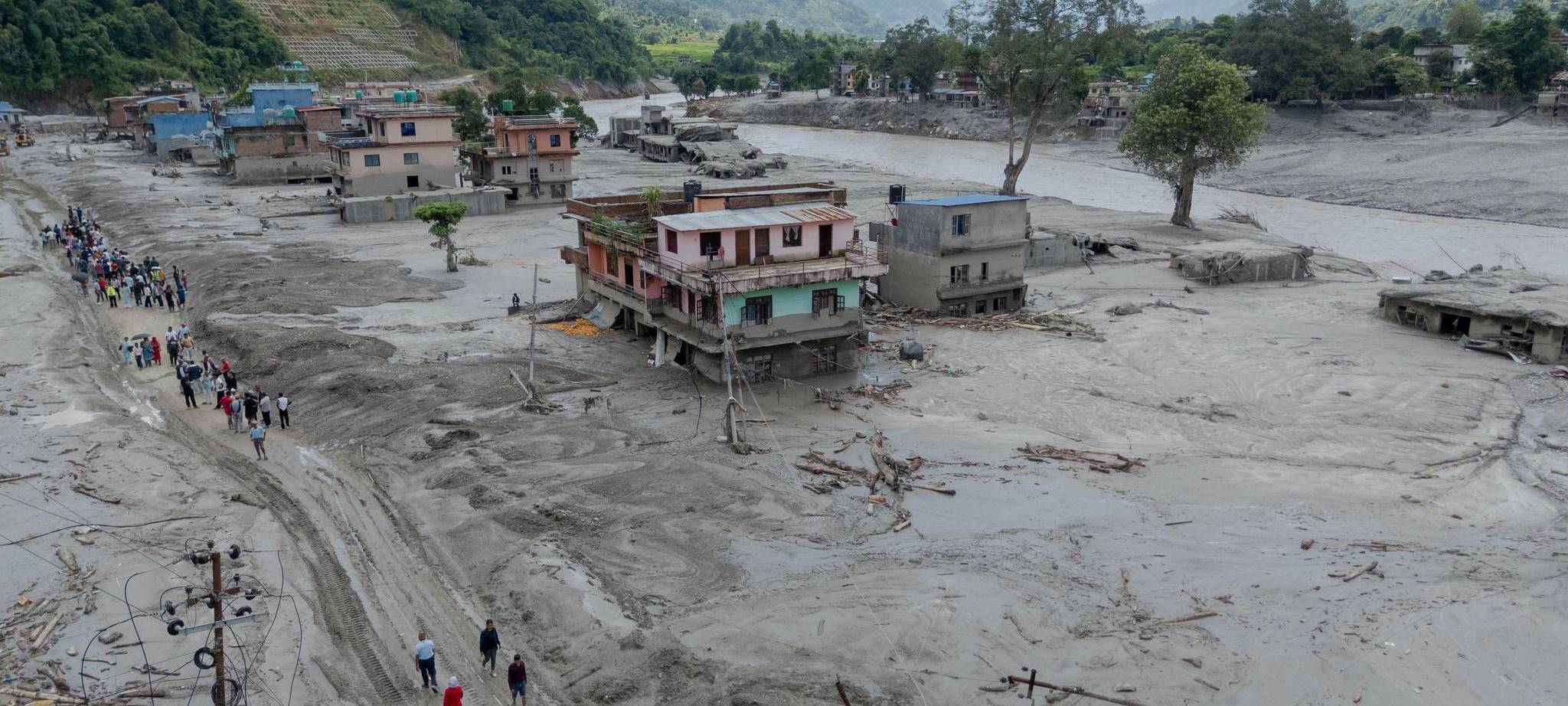 Sturzflut im Himalaya
