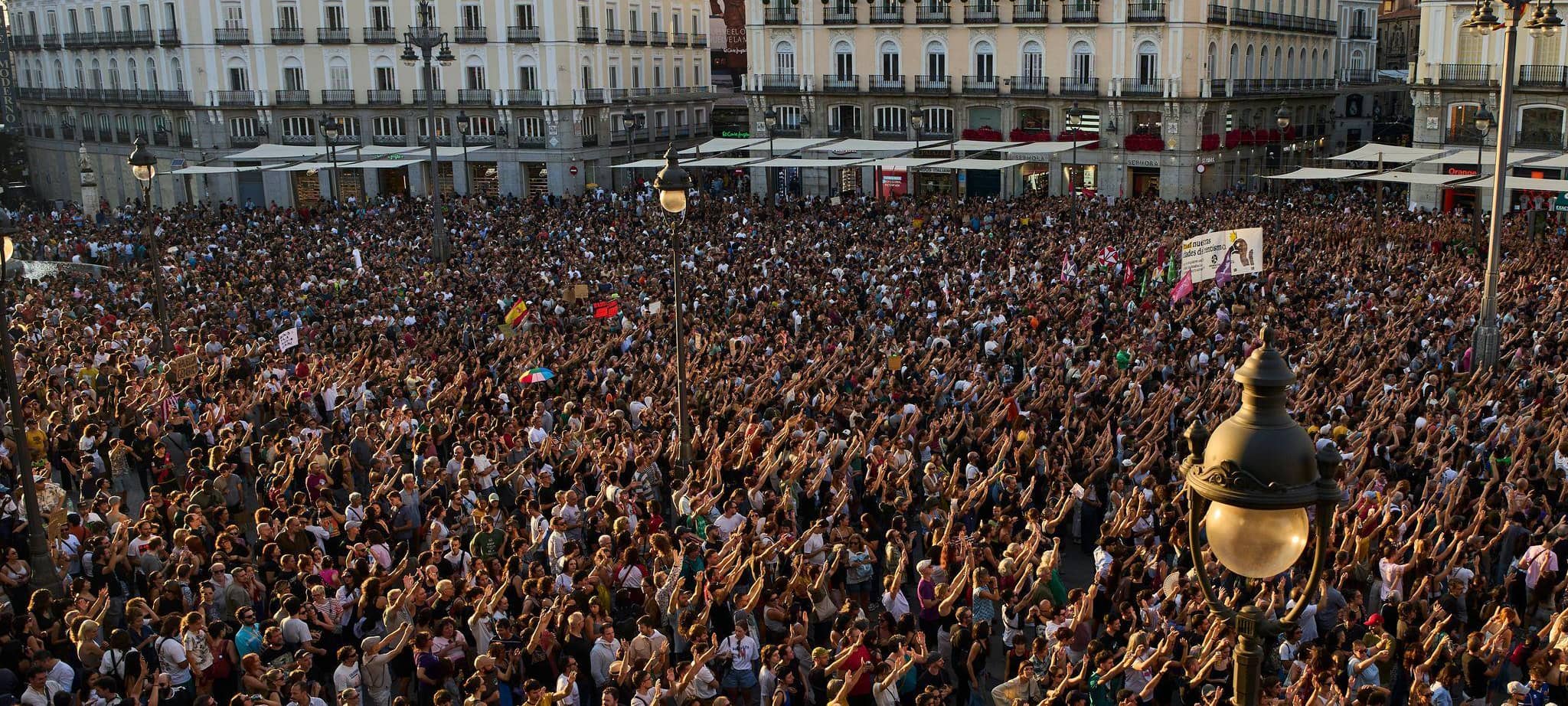 Protest in Madrid