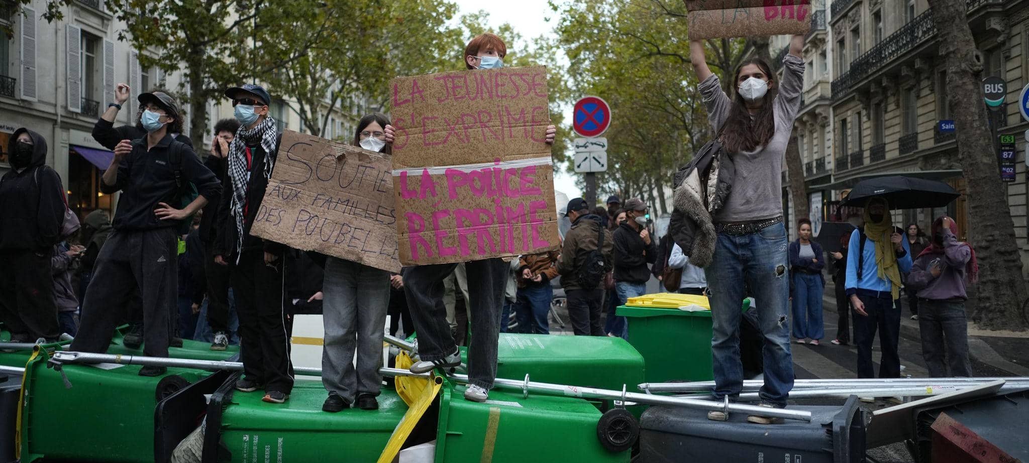 Schulproteste in Frankreich