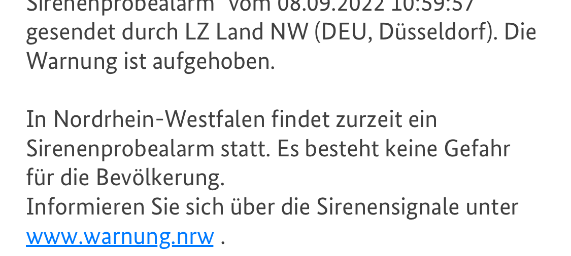 Rhein-Erft: Sirenentest mit Problemen bei WarnAPP Nina